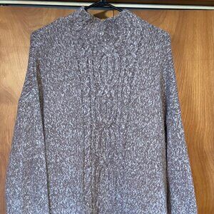 J Jill Medium Tan w/ White Specks Pullover Sweater